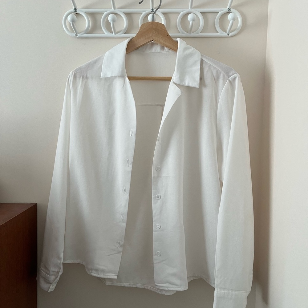 White Button-Up Shirt